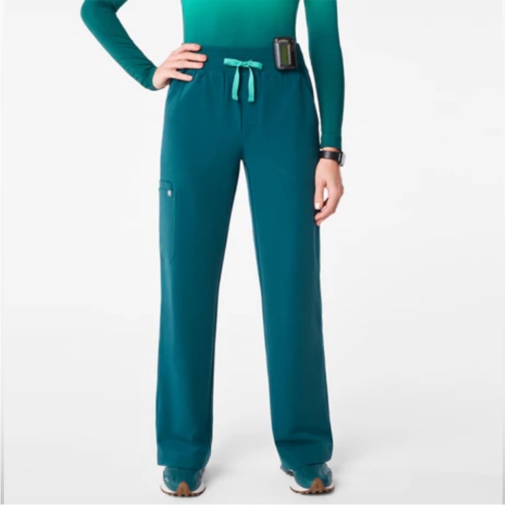 Figs Caribbean Blue Isabel Wide Leg Pants